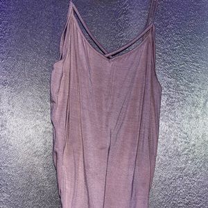 Woman’s small pink cropped tank top
